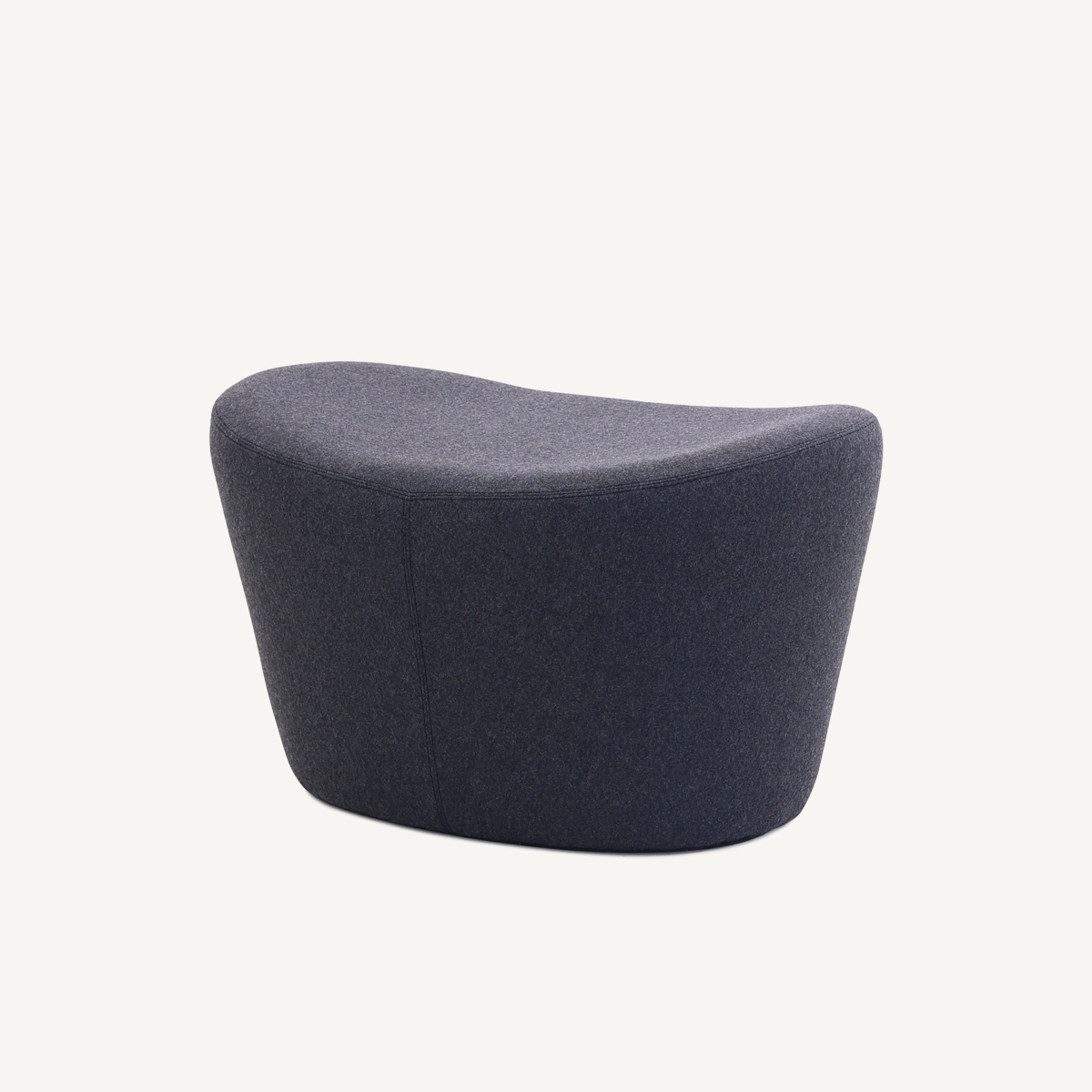 Fabric Ottoman Gray Footstool FA231-O-F