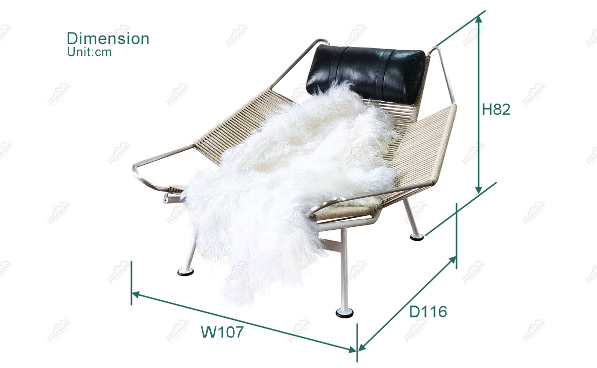 Fuleague flag halyard chair replica dimension FA358
