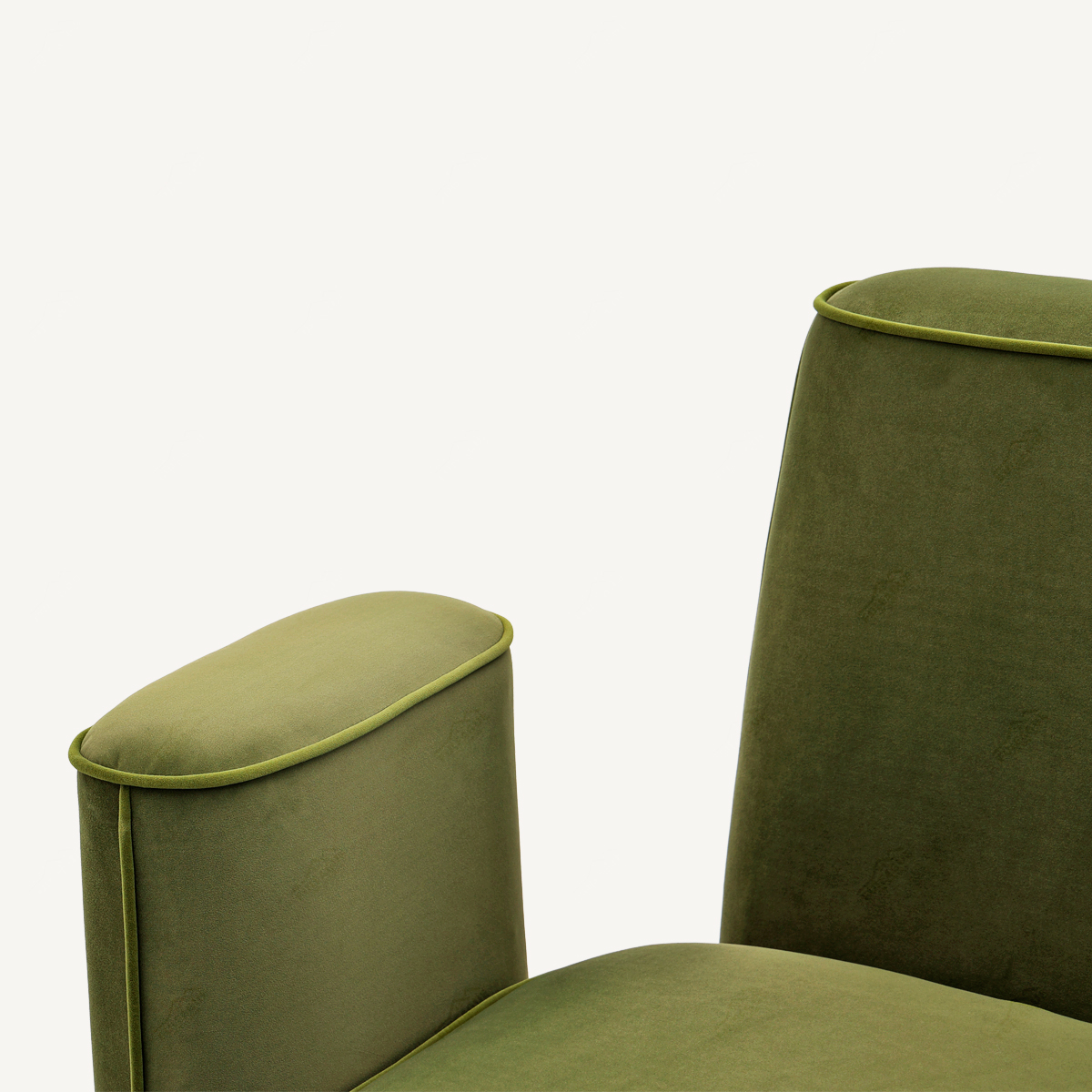 Green Velvet Swivel Chair Cactus Shape FA406-F