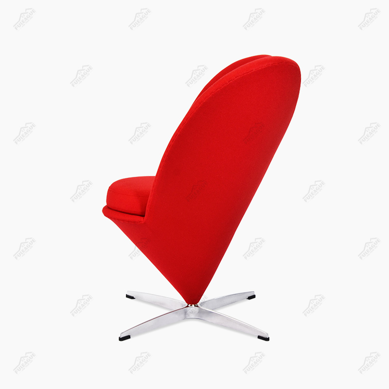 Heart Cone Chair Replica by Verner Panton in Fabric FG-A045
