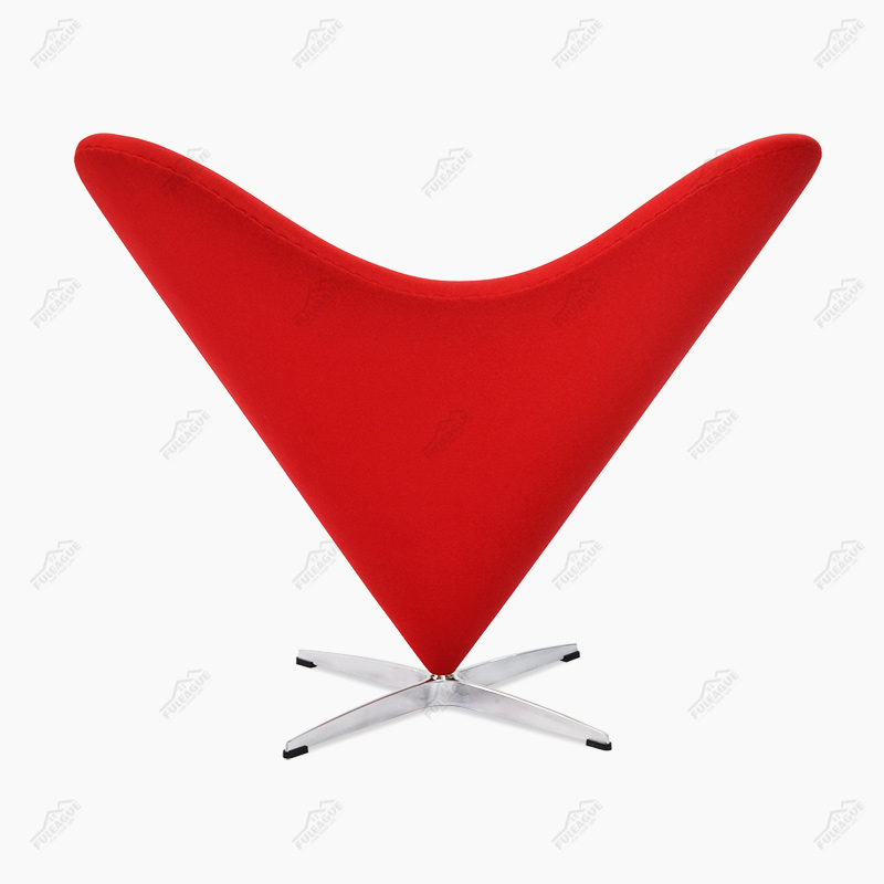 Heart Cone Chair Replica by Verner Panton in Fabric FG-A045