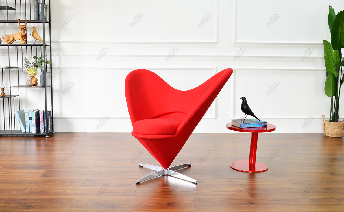 Fuleague verner panton heart chair FG-A045