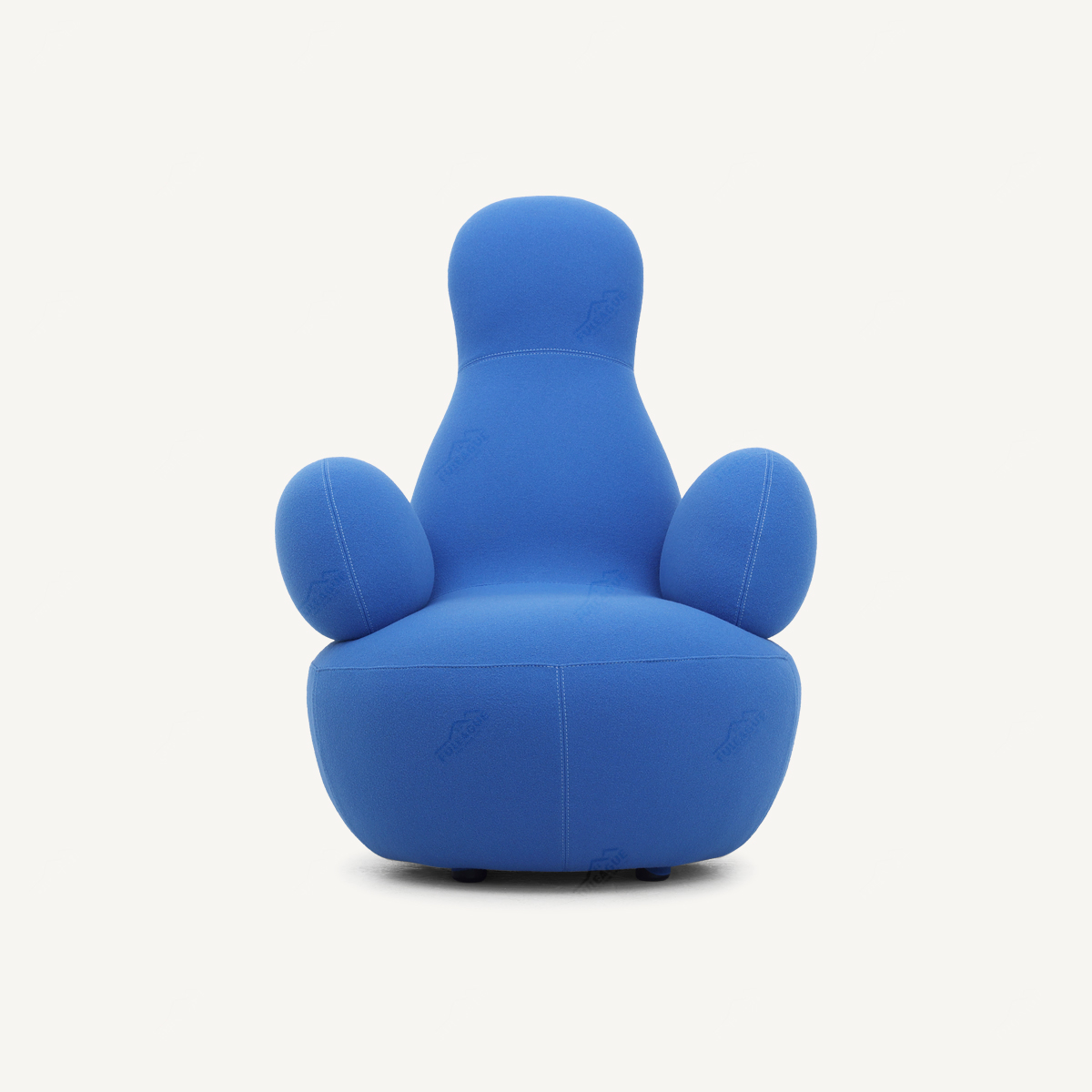 High Back Easy Chair In Fabric FA413-A-F