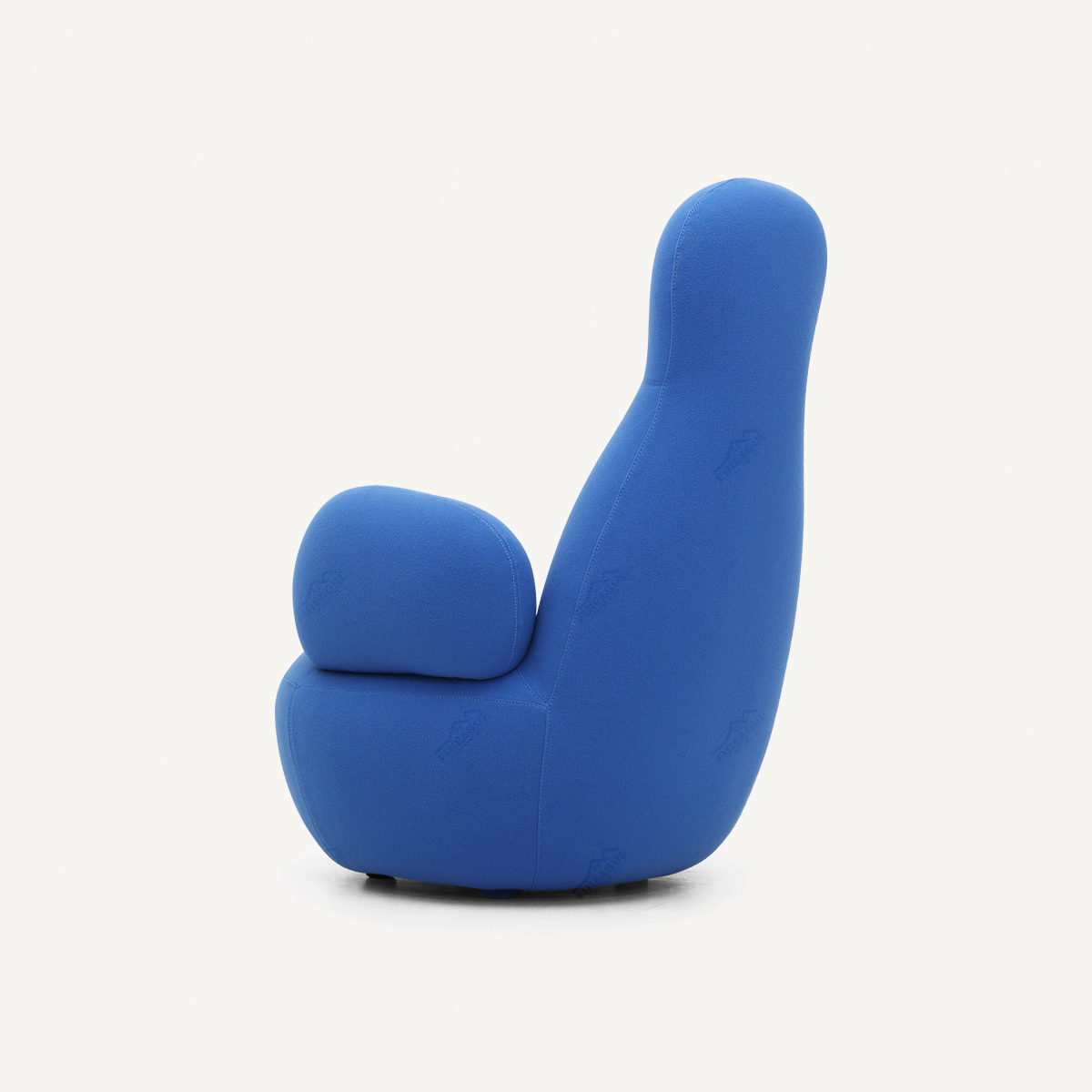 High Back Easy Chair In Fabric FA413-A-F