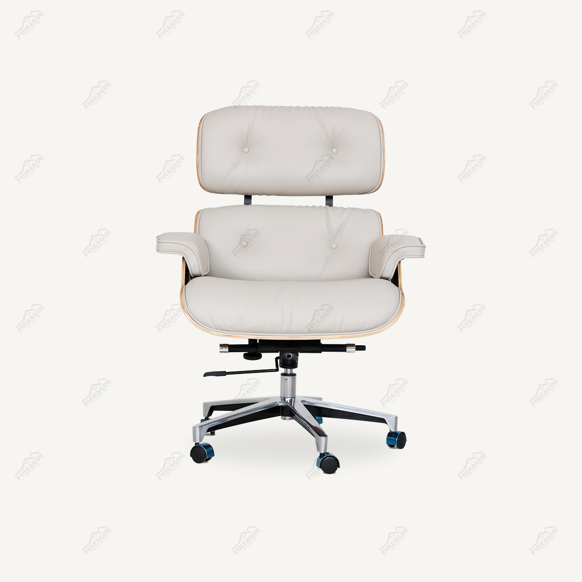 High Back Office Swivel Chair In Genuine Leather FA395-Genuine Leather