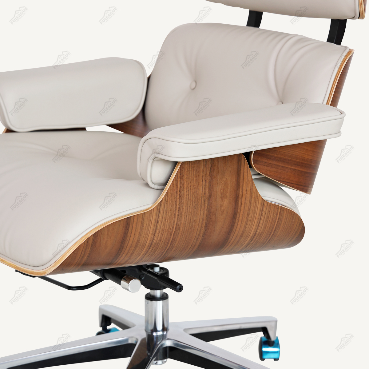 High Back Office Swivel Chair In Genuine Leather FA395-Genuine Leather