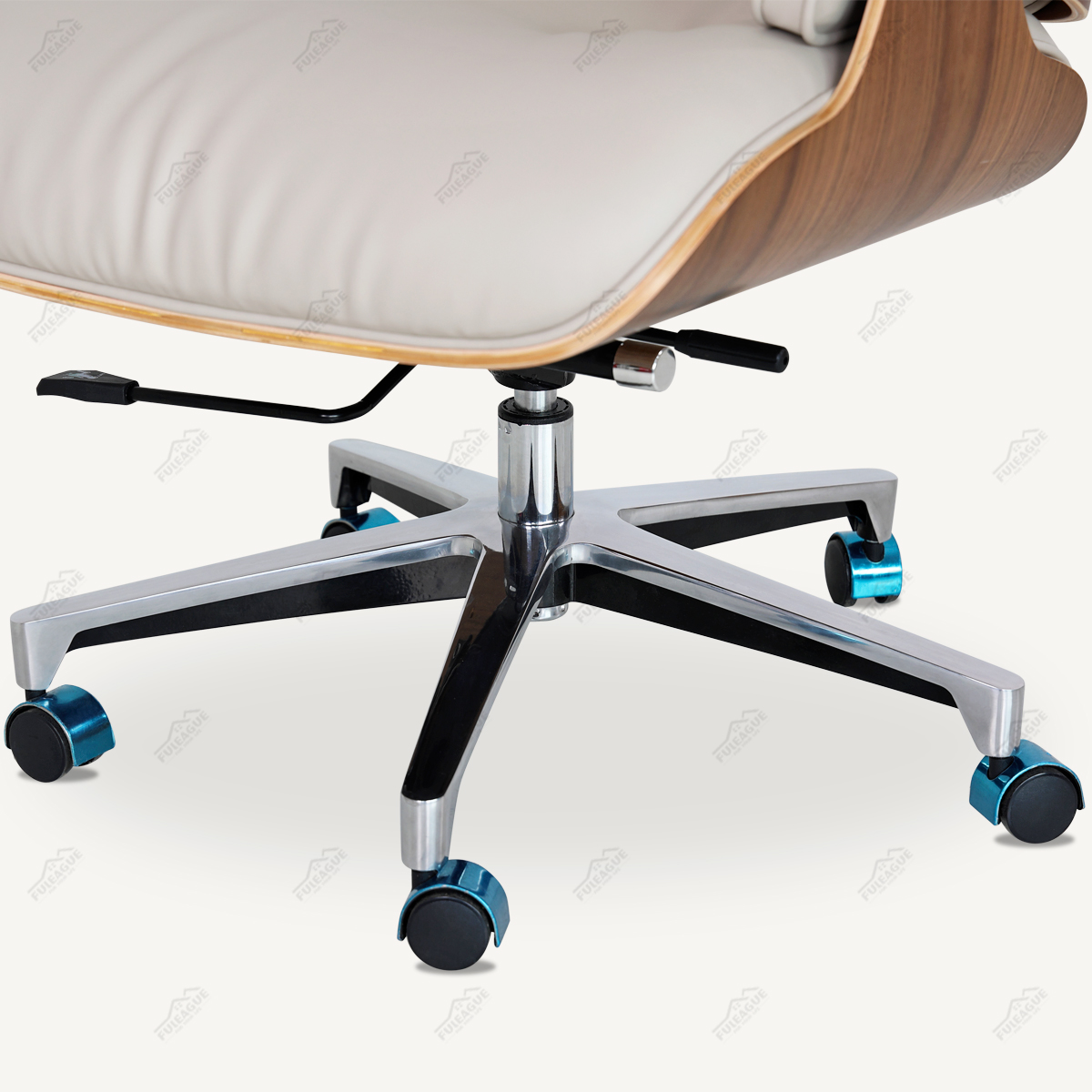 High Back Office Swivel Chair In Genuine Leather FA395-Genuine Leather