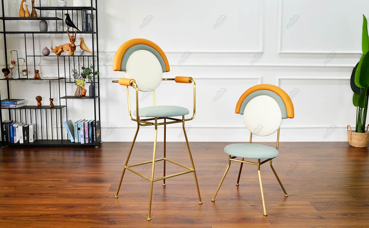 Fuleague modern metal bar stool FA334-Bar Stool