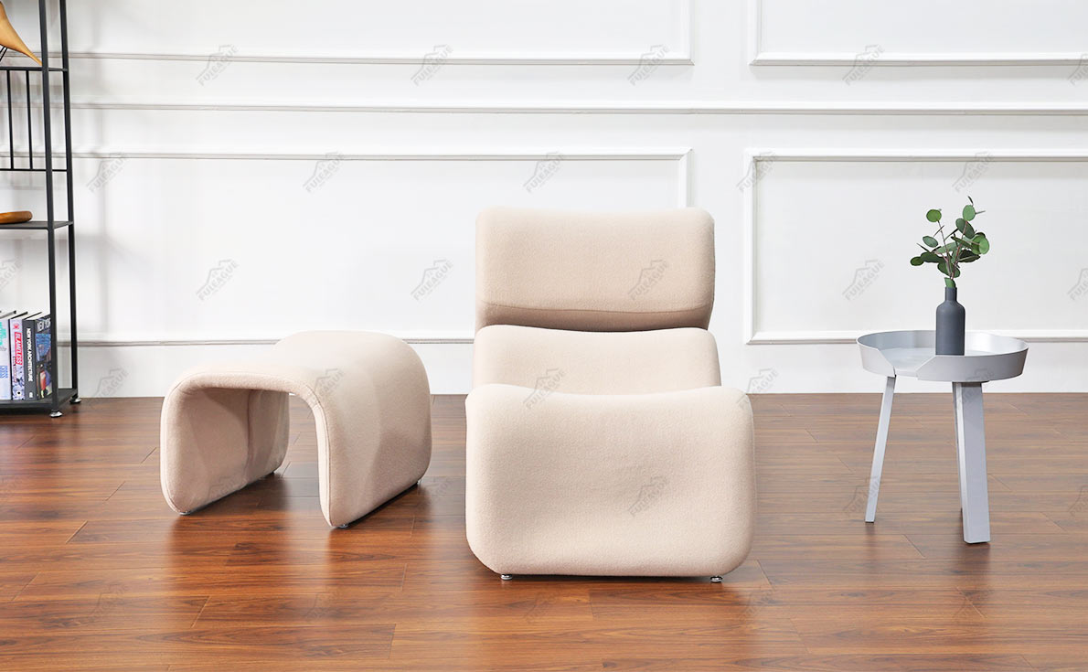 Fuleague jan ekselius etcetera lounge chair and ottoman high quality FA345-Lounge-F