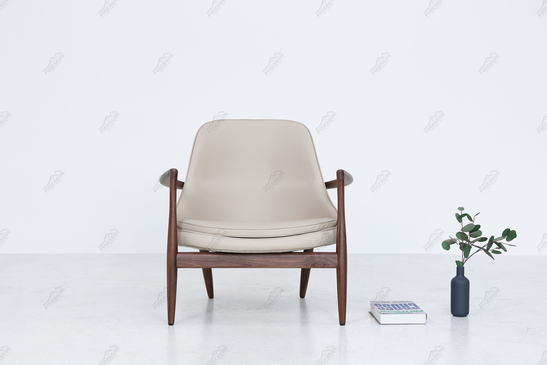 Fuleague kofod larsen chair FA396-genuine leather