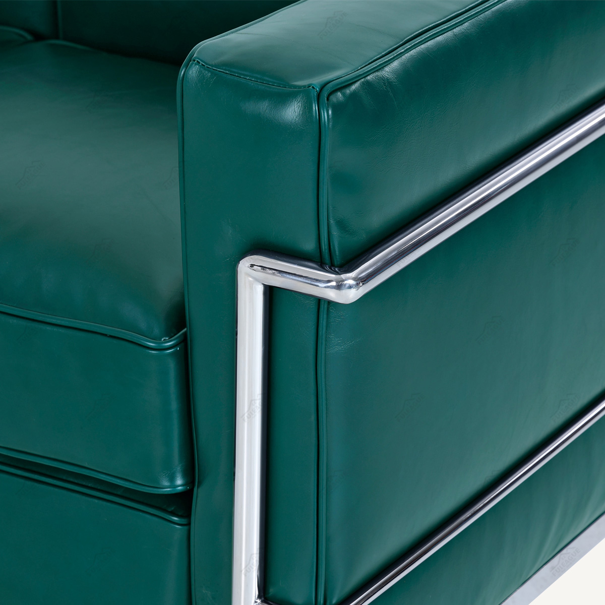 LC-2 Sofa by Le Corbusier replica in Vintage Waxed Leather FA020-3S-VWL