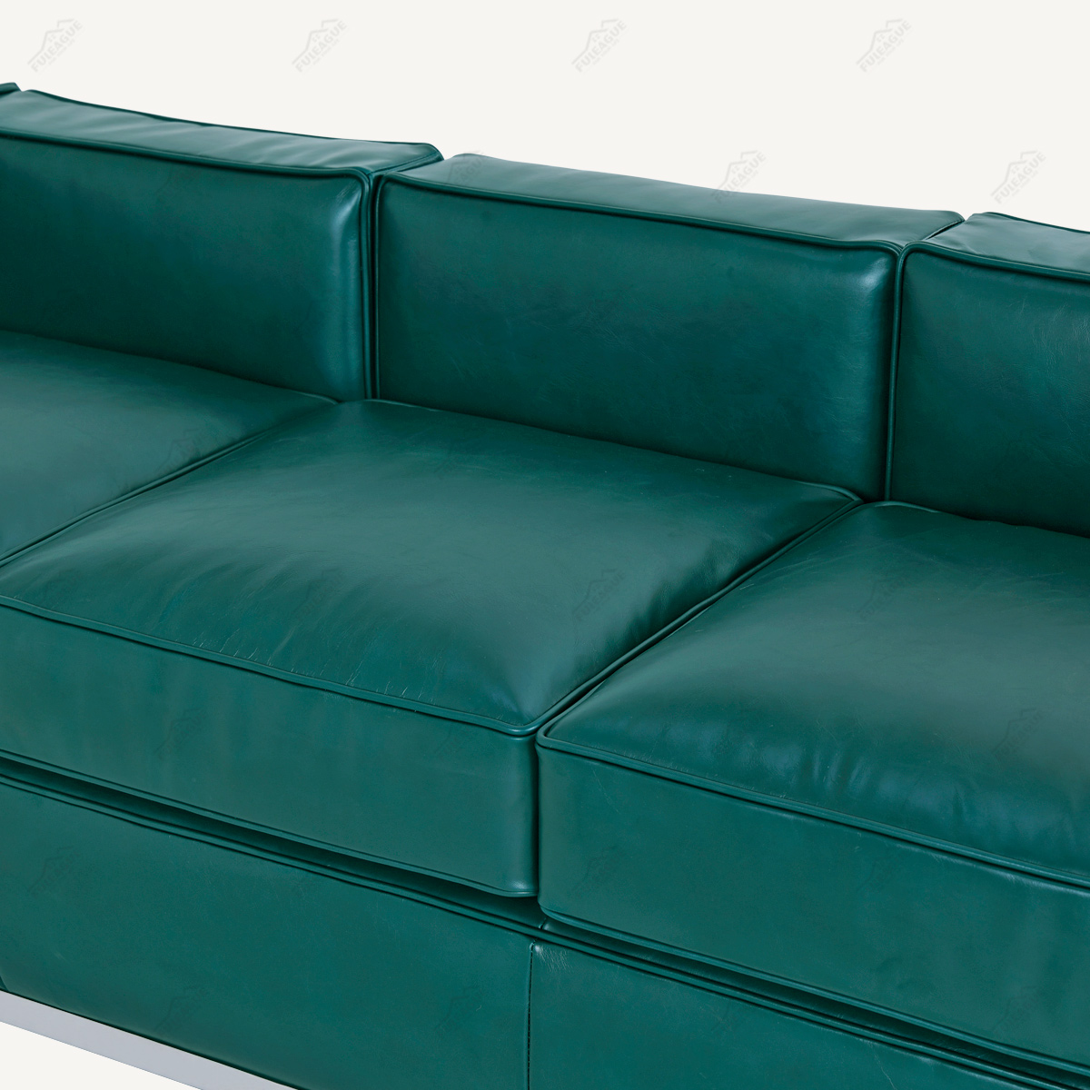 LC-2 Sofa by Le Corbusier replica in Vintage Waxed Leather FA020-3S-VWL