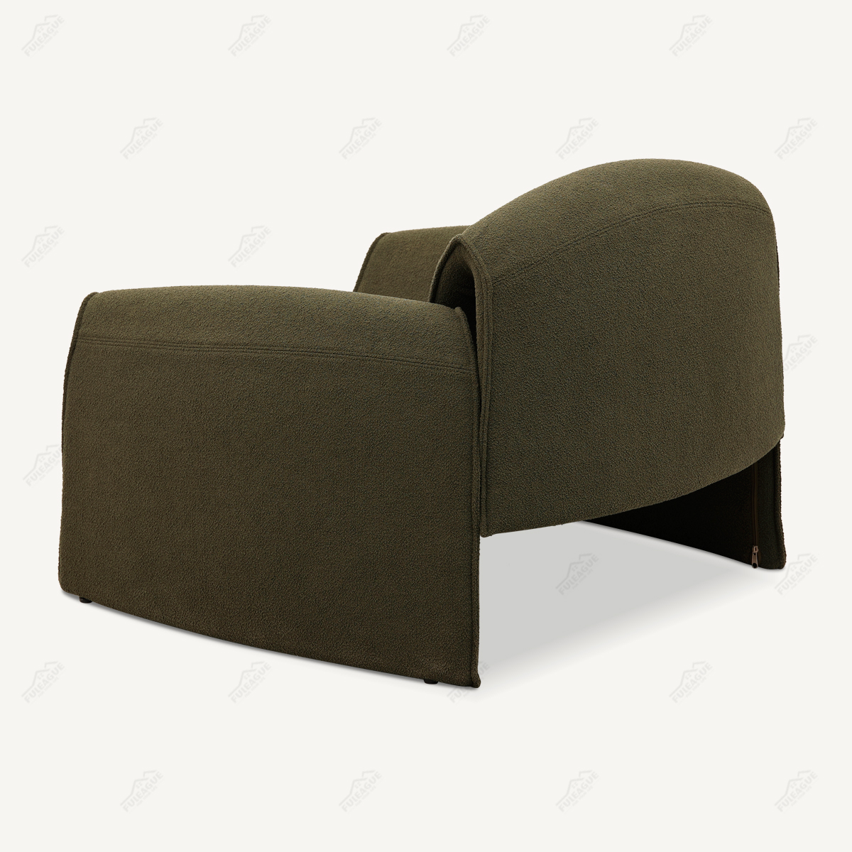 Le Club Armchair In Fabric By Jean-Marie Massaud FA389-F