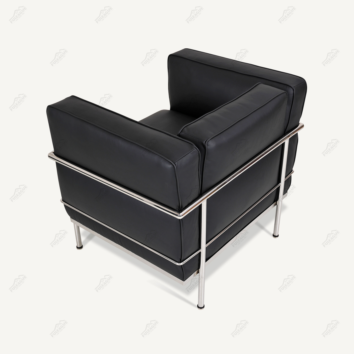 Le Corbusier LC3 Armchair Replica in Genuine Leather FA336-1S-L