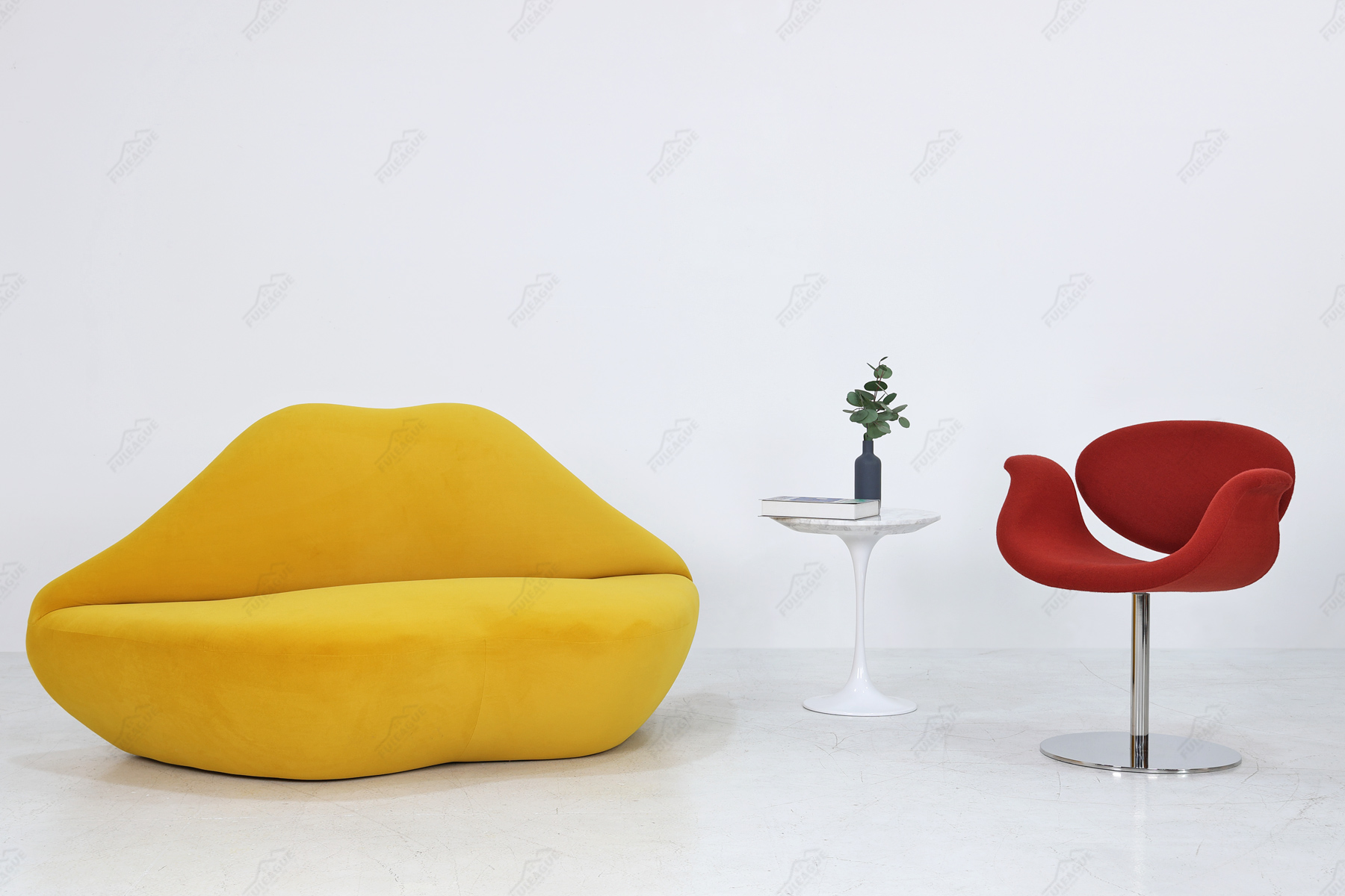 Fuleague lip shaped couch FA337-2S-F