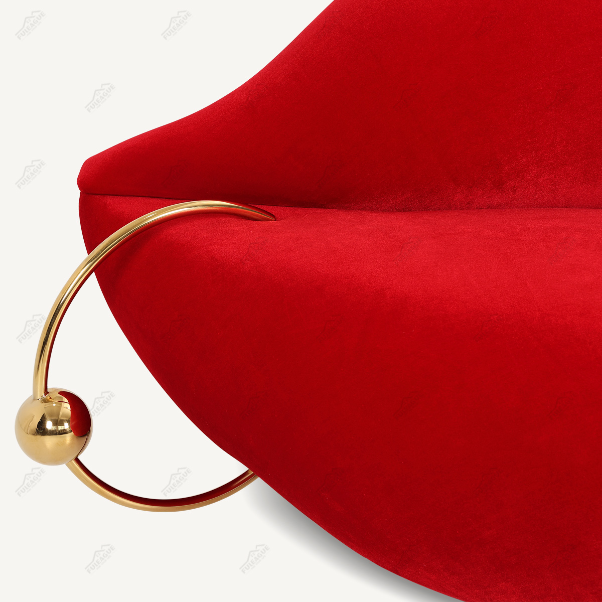 Lip Sofa Replica in Fabric FA337-3S-F