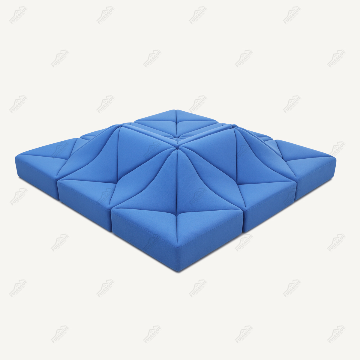 Low Modular Sofa 9 Pieces Sectional Sofa In Fabric FA399-9PCS-C