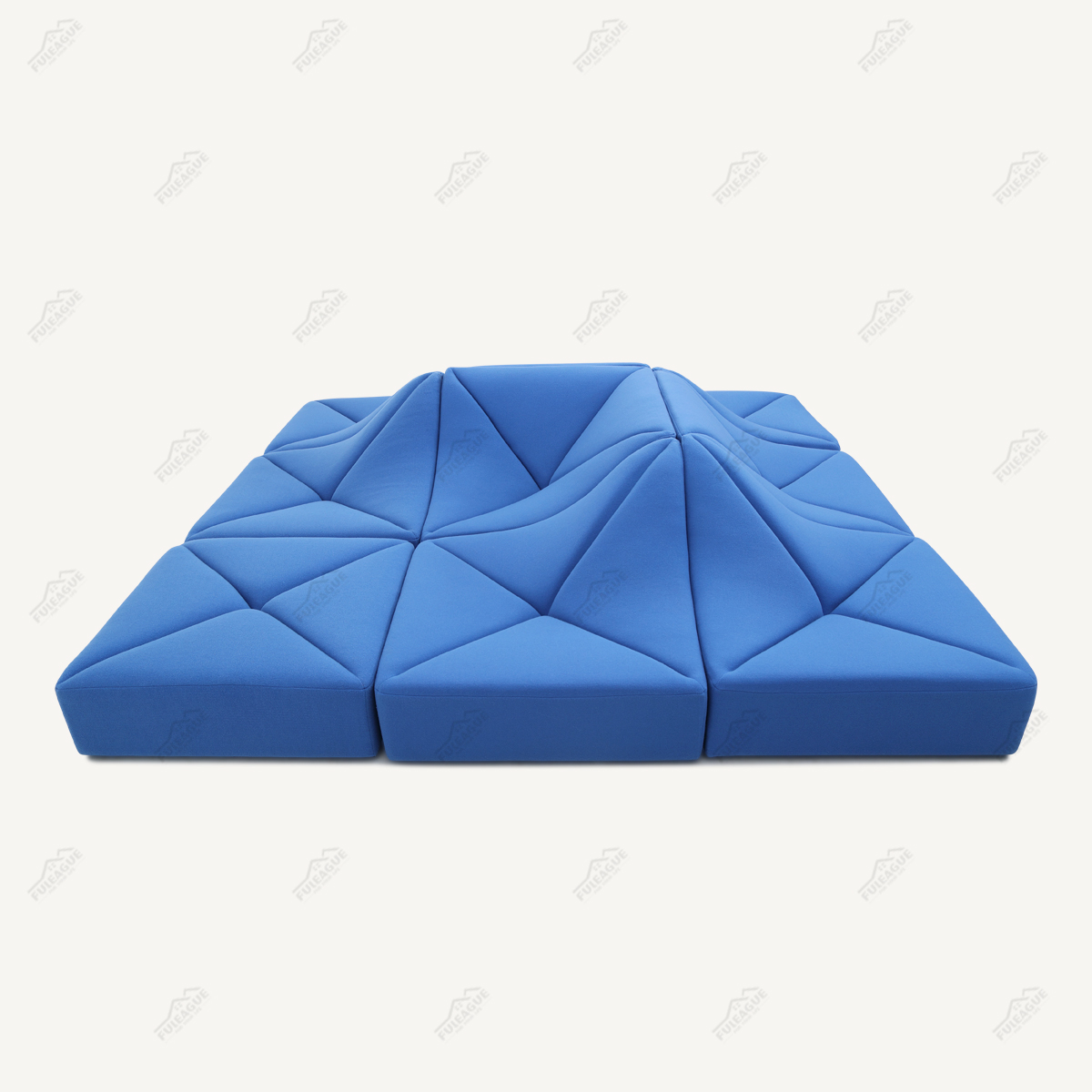 Low Modular Sofa 9 Pieces Sectional Sofa In Fabric FA399-9PCS-C