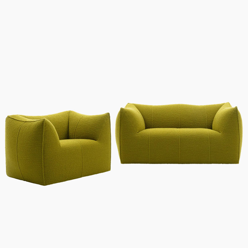 Mario Bellini Boucle Sofa in Fabric FA371-1S&2S-F which include 1x Armchair,1x Loveseat