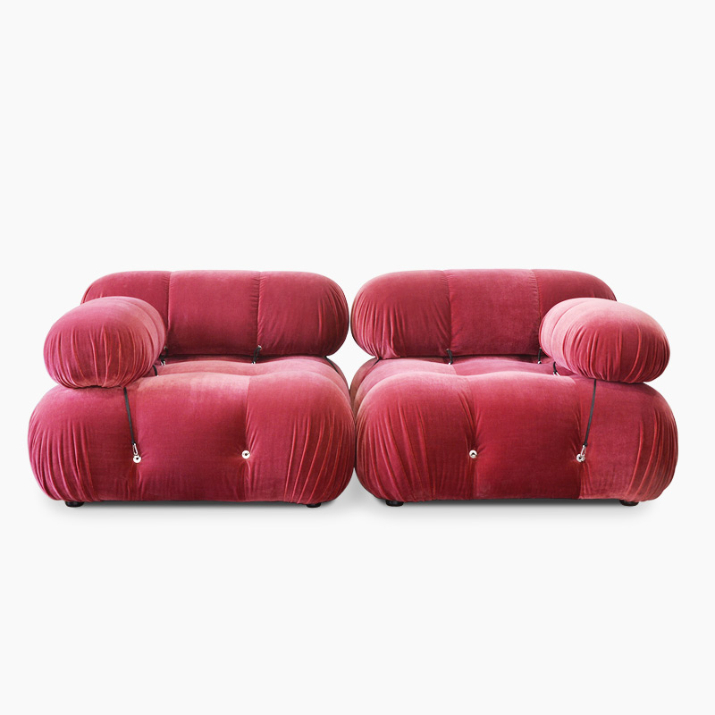 Modular sectional sofa loveseat in Fabric FA350-L&R which include 1xLeft seat,1xRight seat
