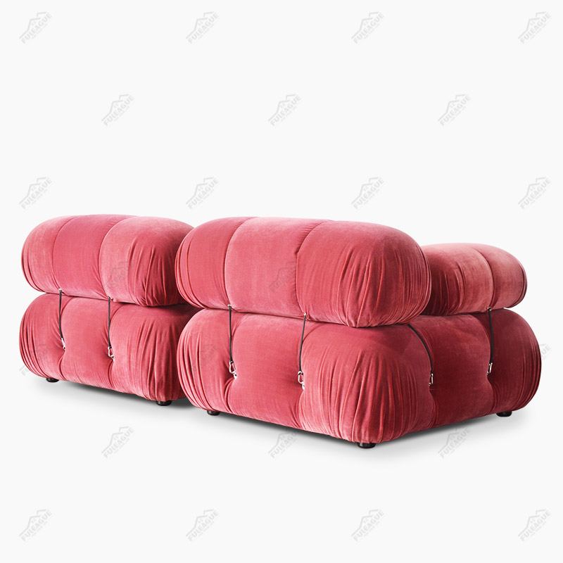 Modular sectional sofa loveseat in Fabric FA350-L&R which include 1xLeft seat,1xRight seat