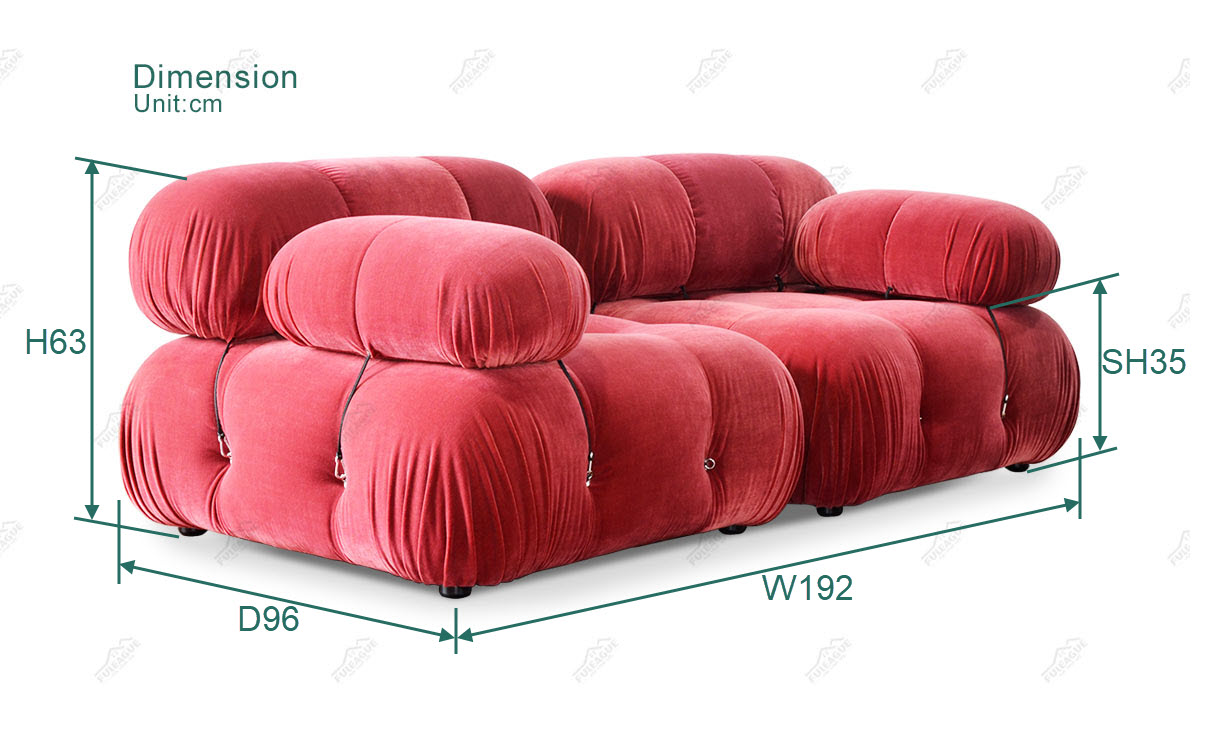 Fuleague Modular sectional sofa loveseat dimension FA350-L&R