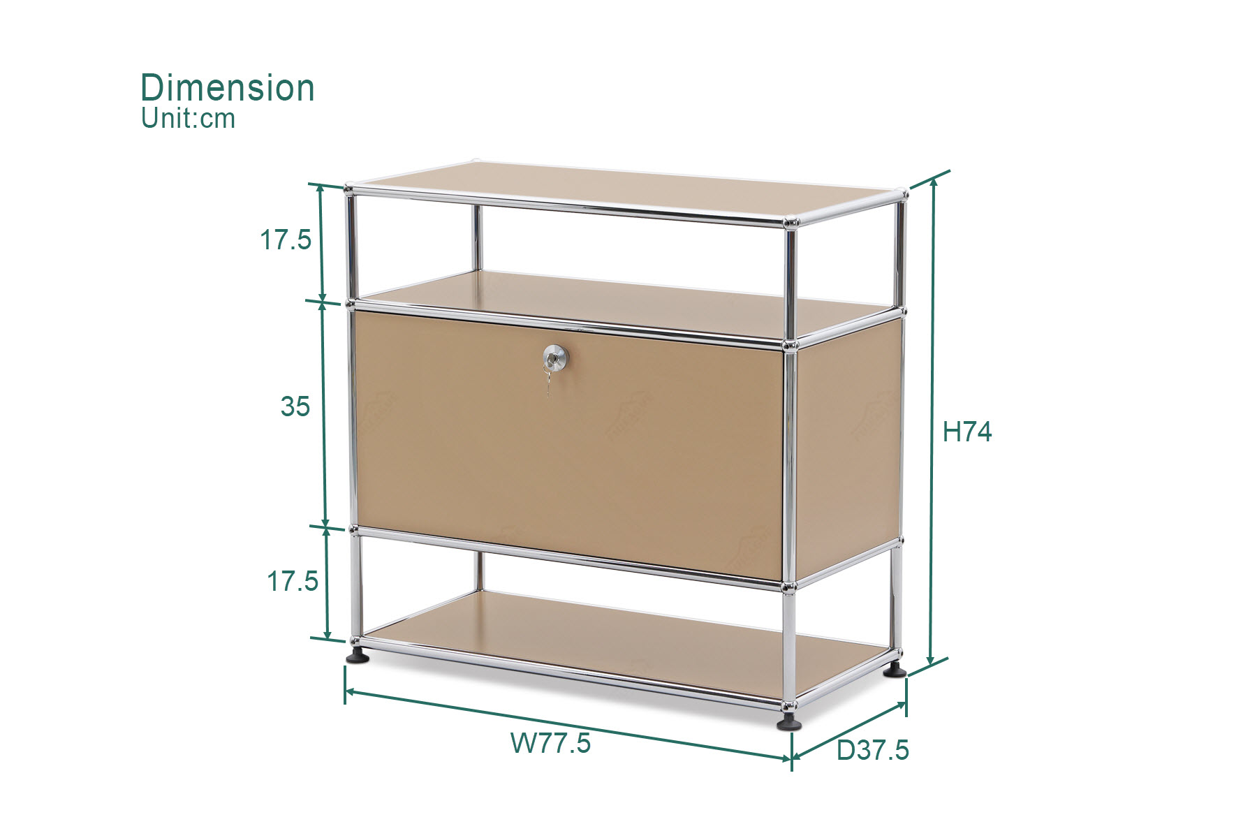 Fuleague metal storage cabinet dimension FT091