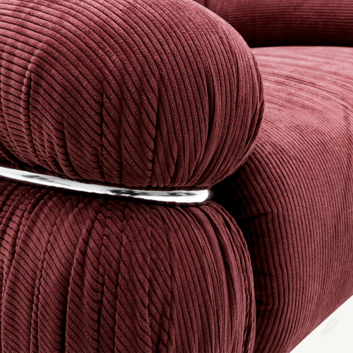 Mid Century Modern Lounge Chair In Fabric FA390-1S-F