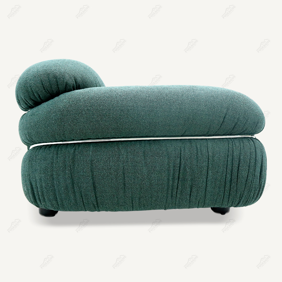 Mid Century Modern Lounge Chair In Fabric FA390-1S-F