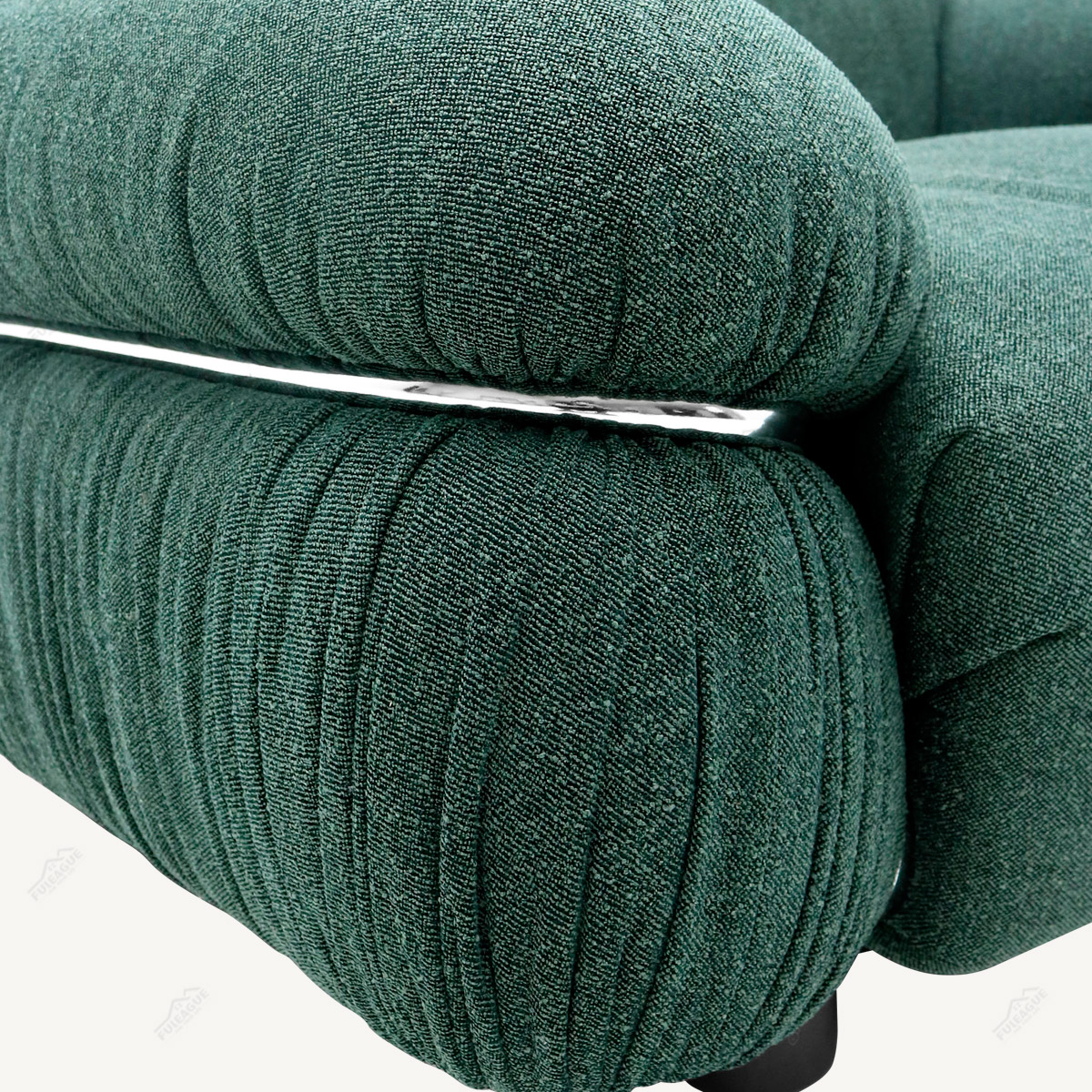 Mid Century Modern Lounge Chair In Fabric FA390-1S-F