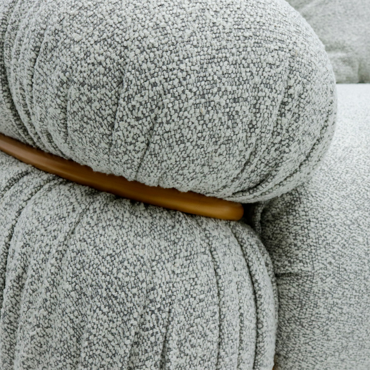 Mid Century Modern Three Seater Sofa In Fabric FA390-3S-F