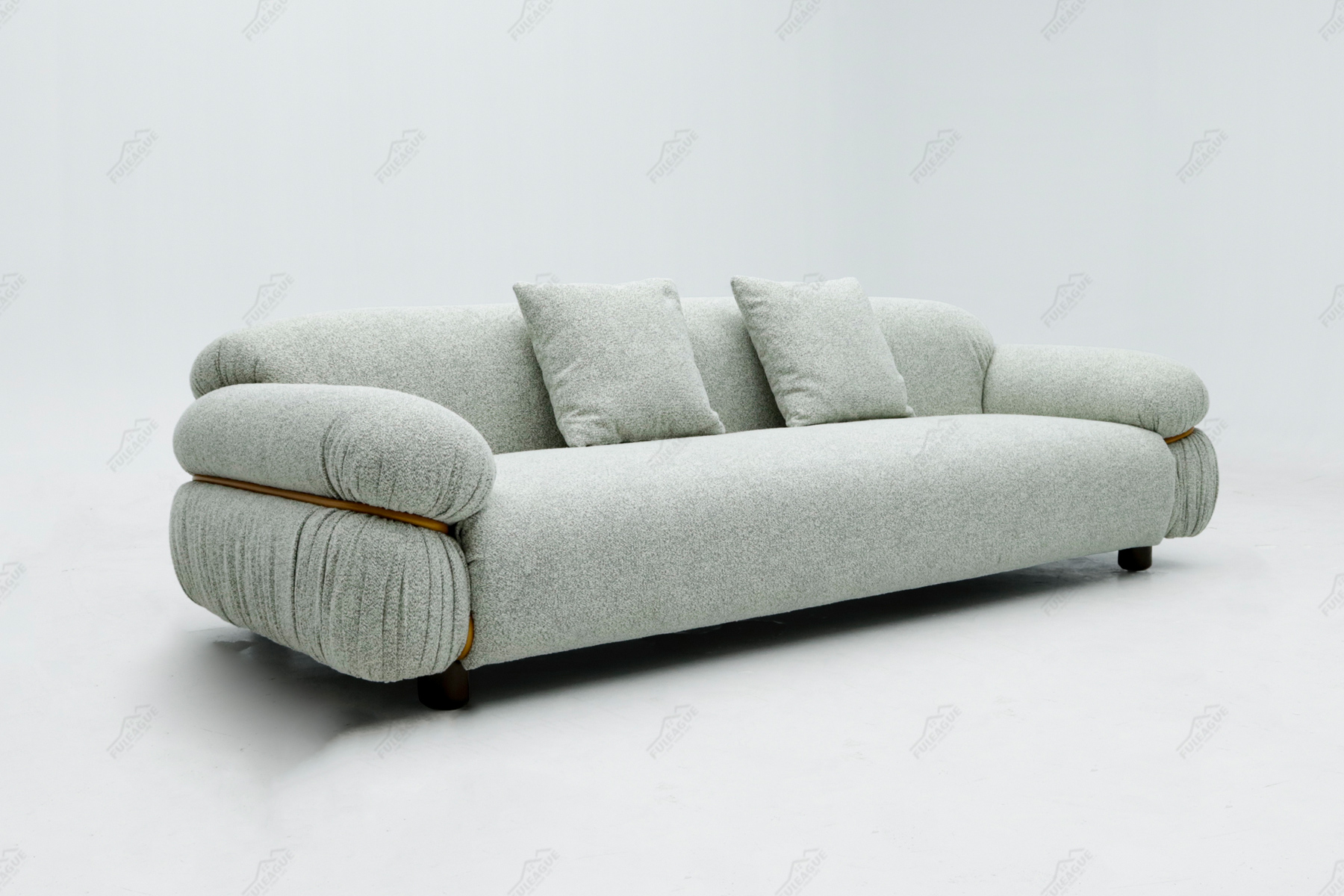 Fuleague mid century modern style sofa high quality FA390-3S-F