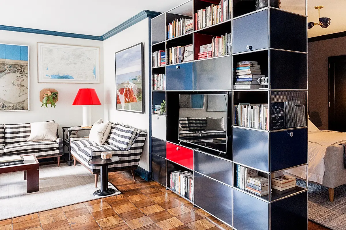 mid century modern TV console