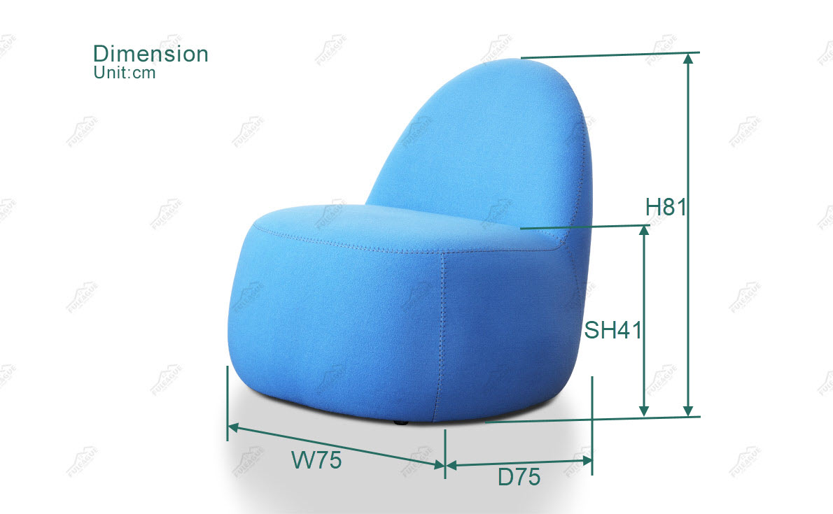 Fuleague mitt lounge chair dimension FA203-F