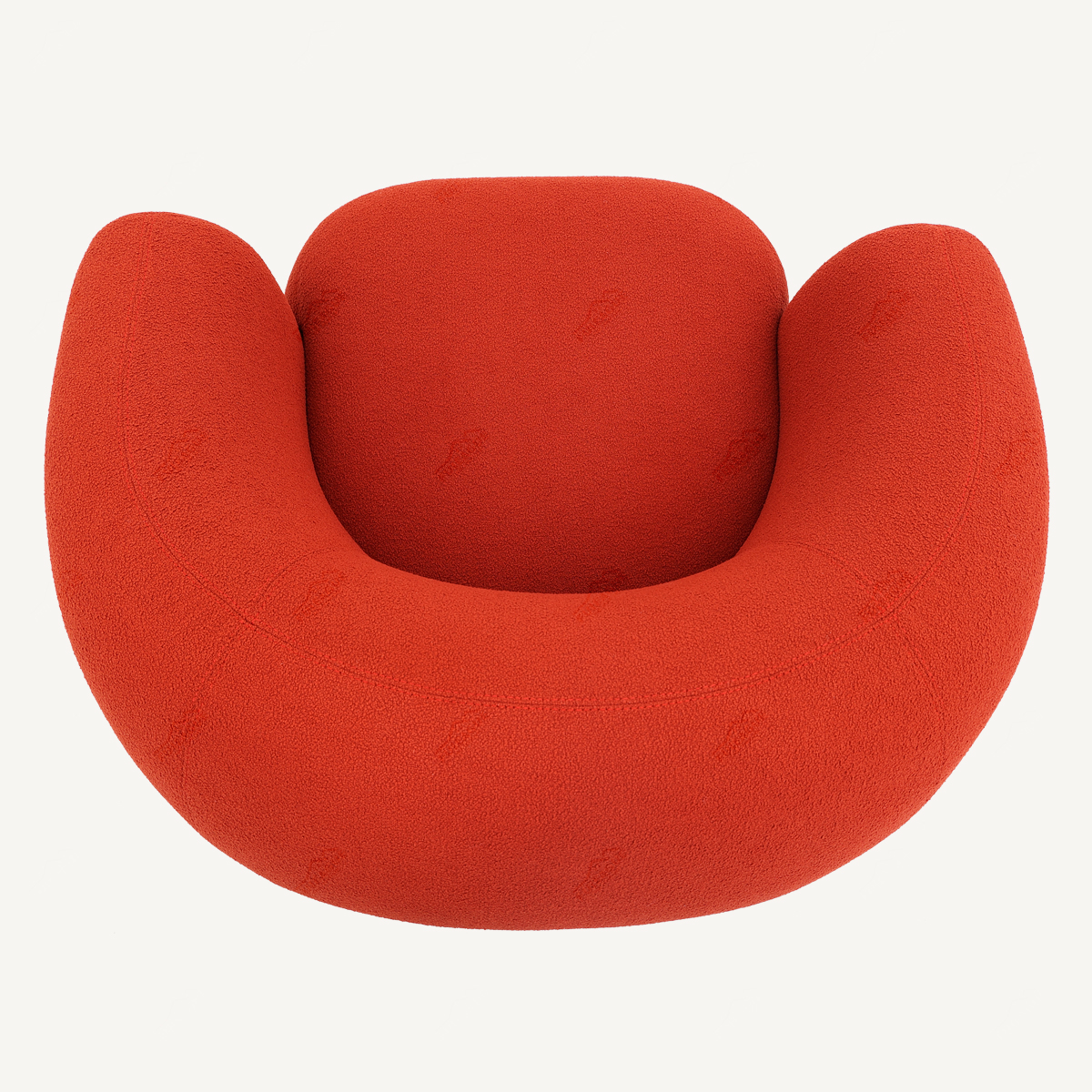 Modern Accent Armchair In Fabric FA417-F