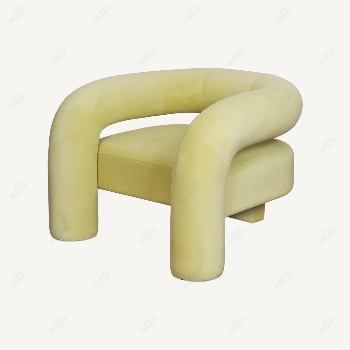 Modern Comfortable Lounge Chair In Fabric FA375-F