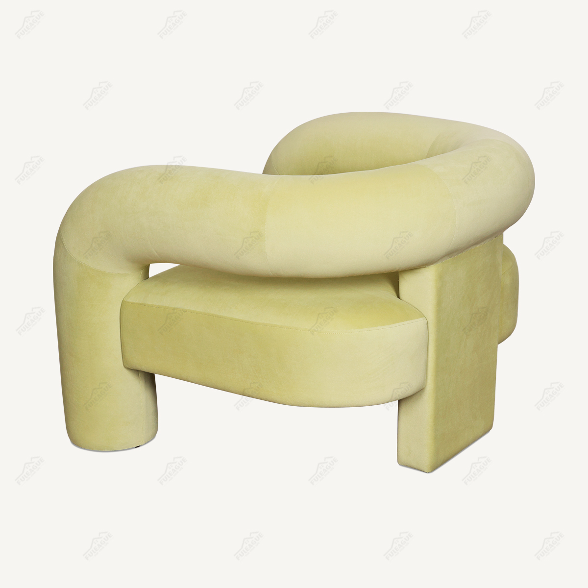 Modern Comfortable Lounge Chair In Fabric FA375-F