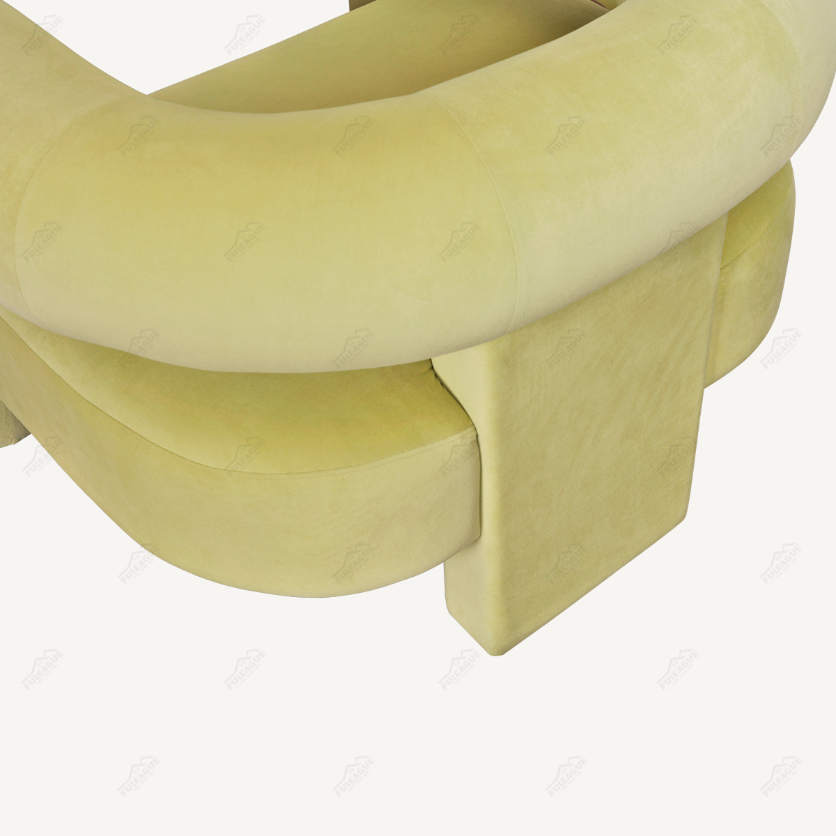 Modern Comfortable Lounge Chair In Fabric FA375-F