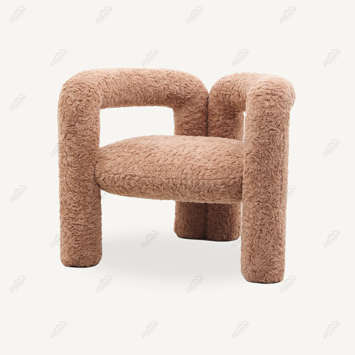 Modern Comfortable Lounge Chair In Fabric FA405-F