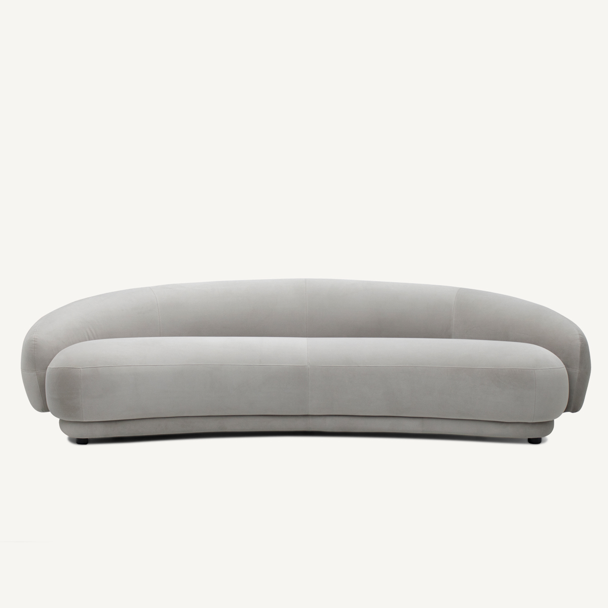 Modern Curved Sofa In Fabric FA391-3S-F
