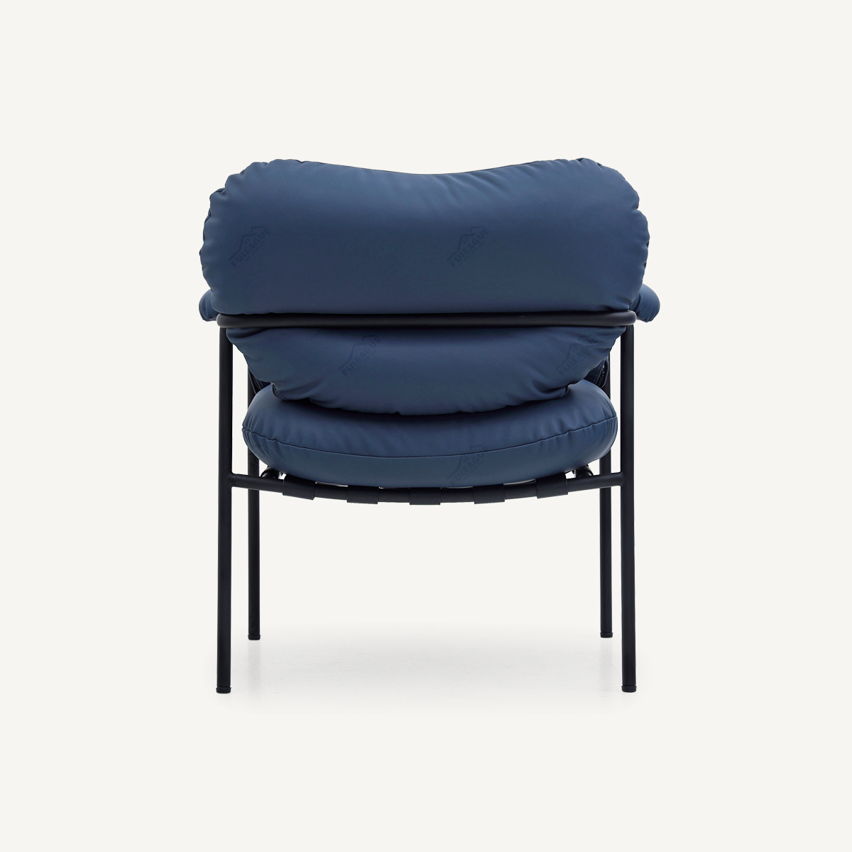 Modern Lounge Armchair In Genuine Leather FA409-Genuine Leather