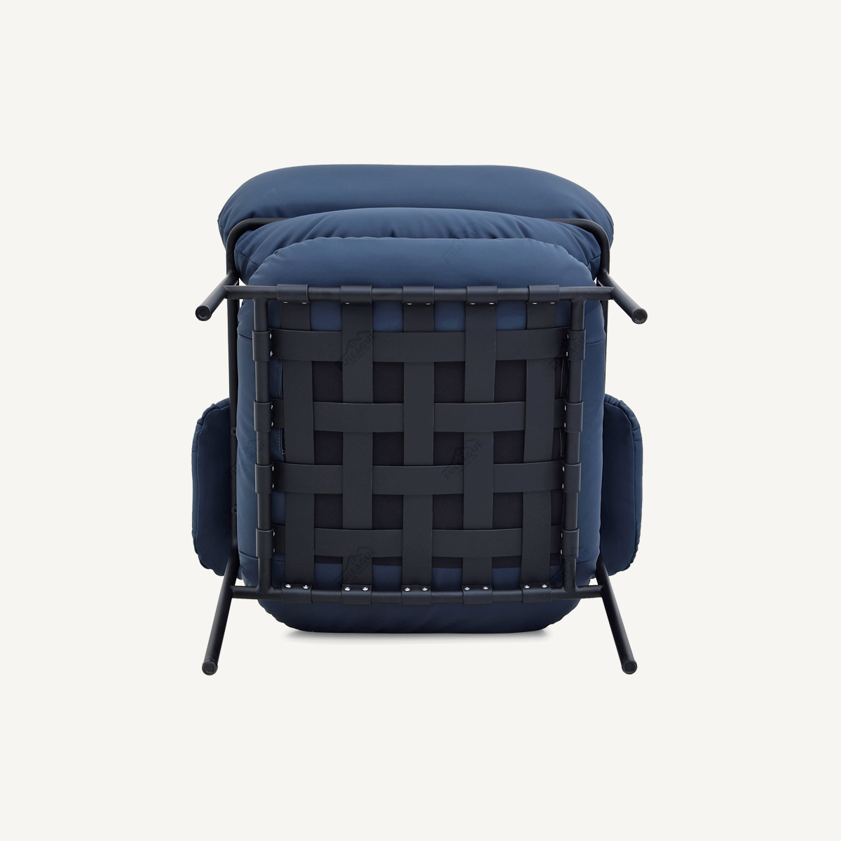 Modern Lounge Armchair In Genuine Leather FA409-Genuine Leather