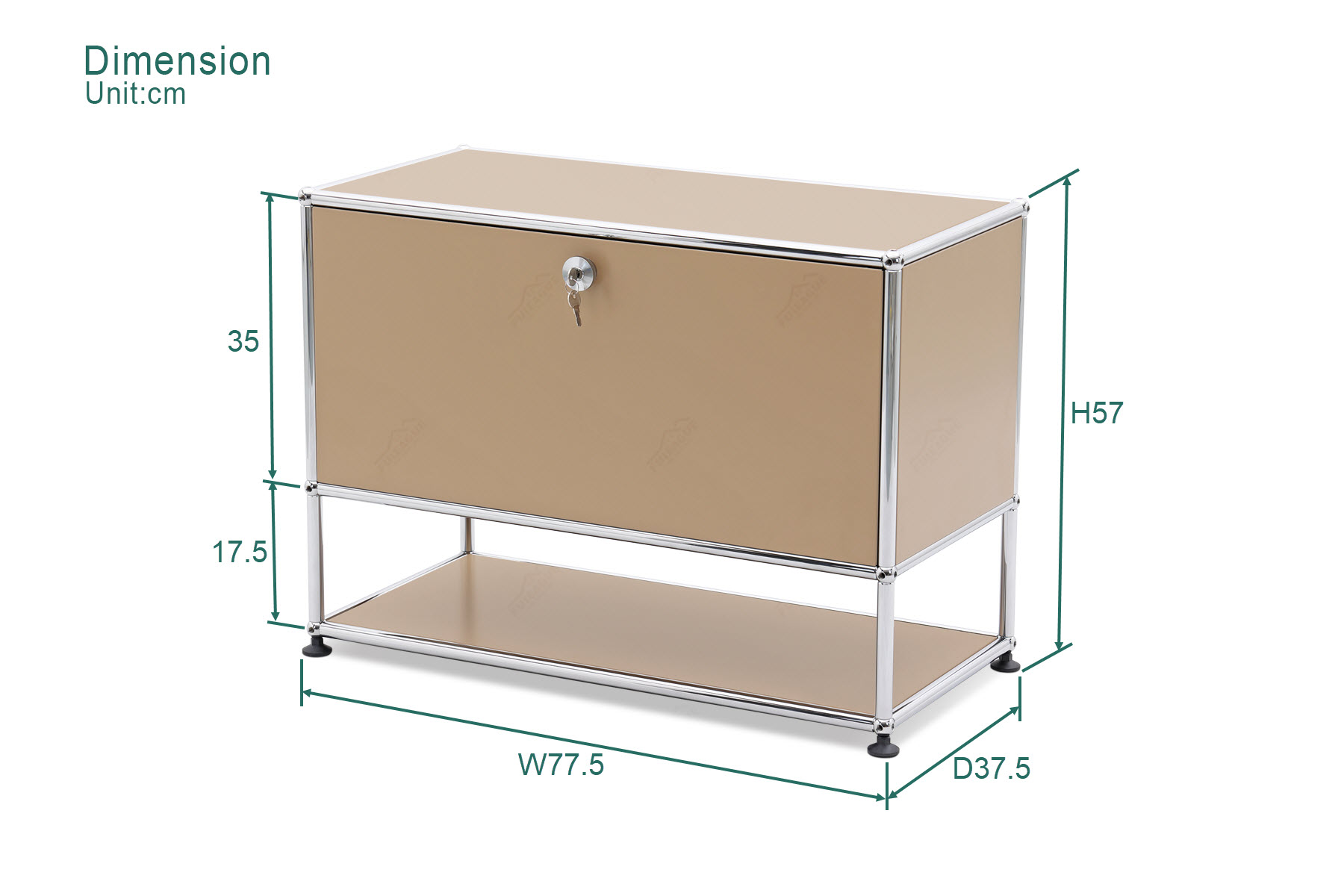 Fuleague metal storage cabinet dimension FT090