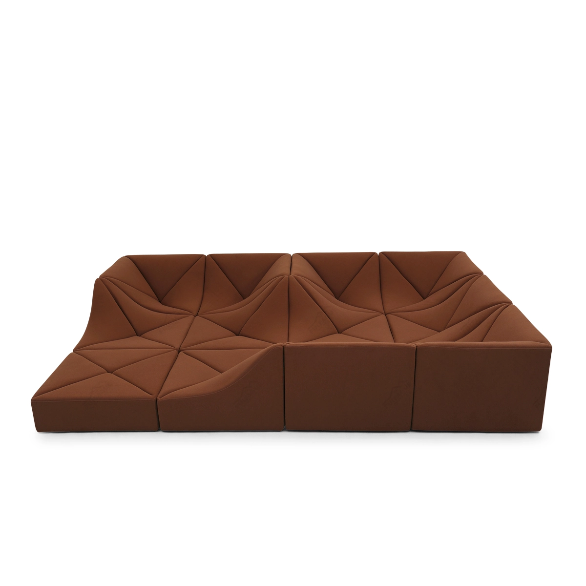 Modern Modular Sofa 12 Pieces Sectional Sofa In Fabric FA399-12PCS-C