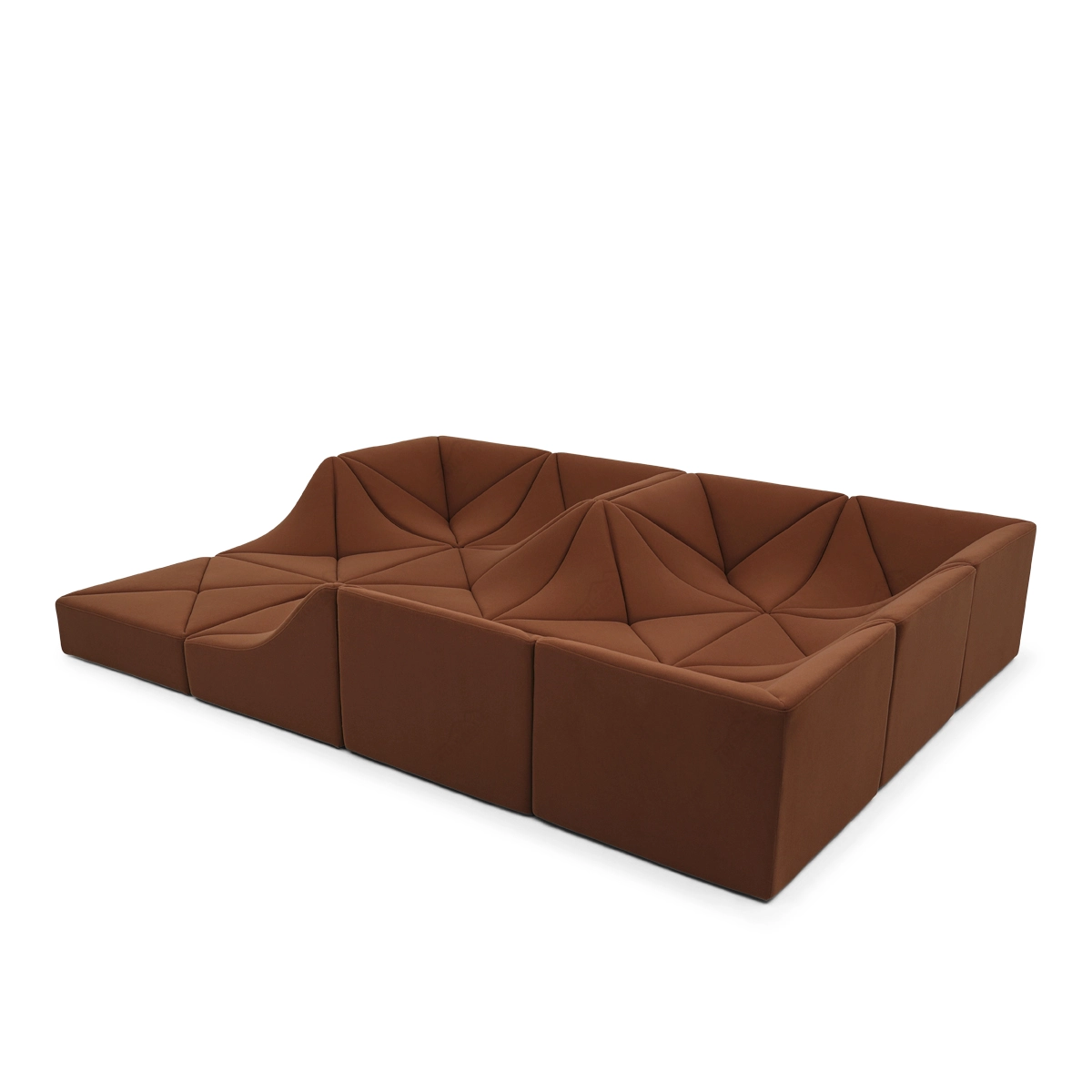 Modern Modular Sofa 12 Pieces Sectional Sofa In Fabric FA399-12PCS-C