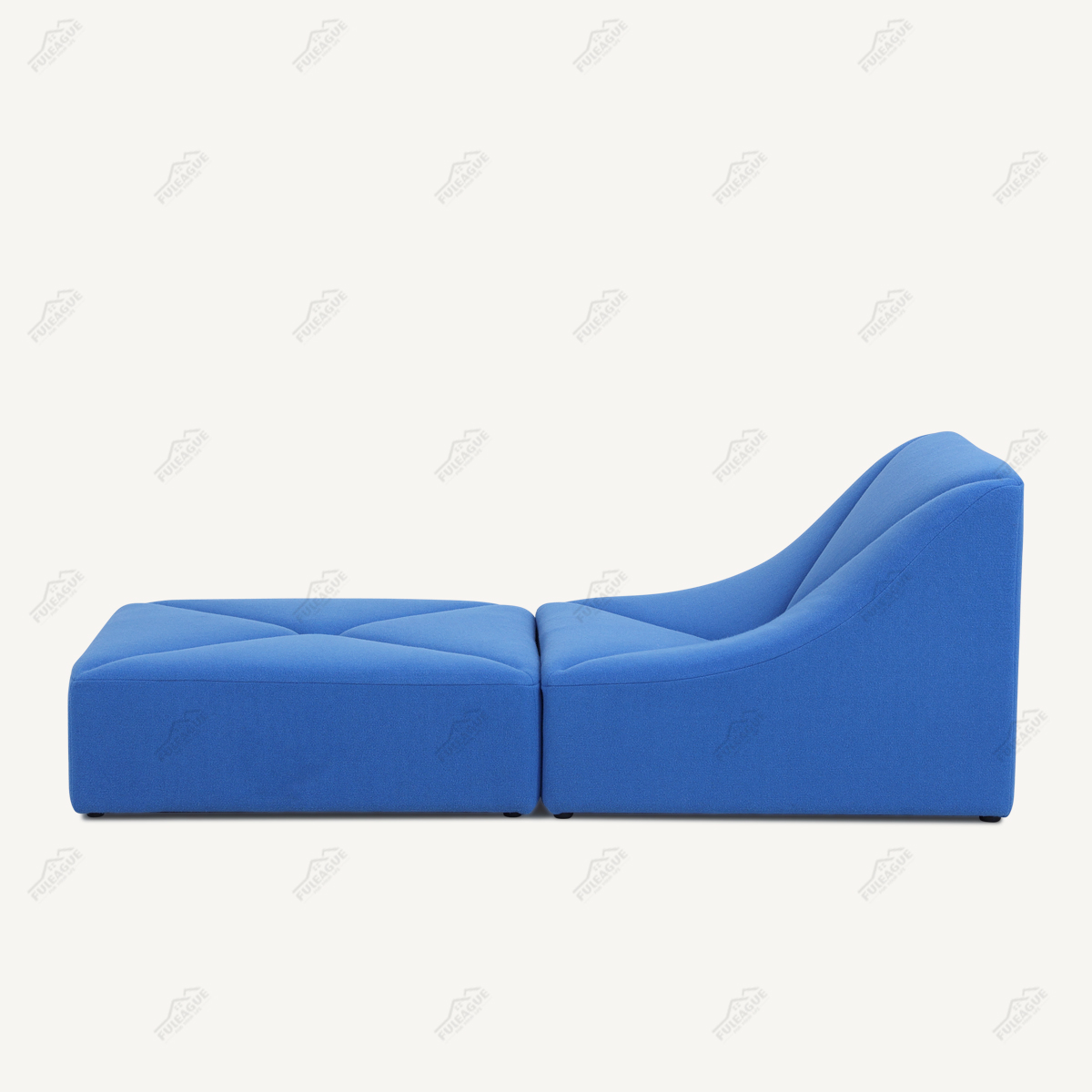 Modern Modular Sofa 2 Pieces Sectional Sofa In Fabric FA399-2PCS