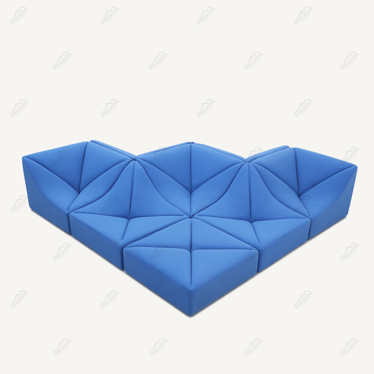 Modern Modular Sofa 9 Pieces Sectional Sofa In Fabric FA399-9PCS-B