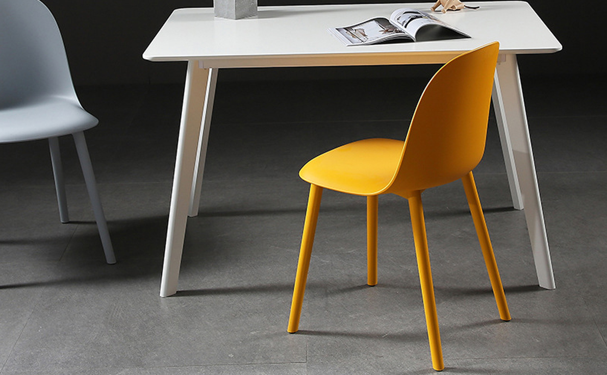 Fuleague plastic dining chairs set of 4 FXD056-PP