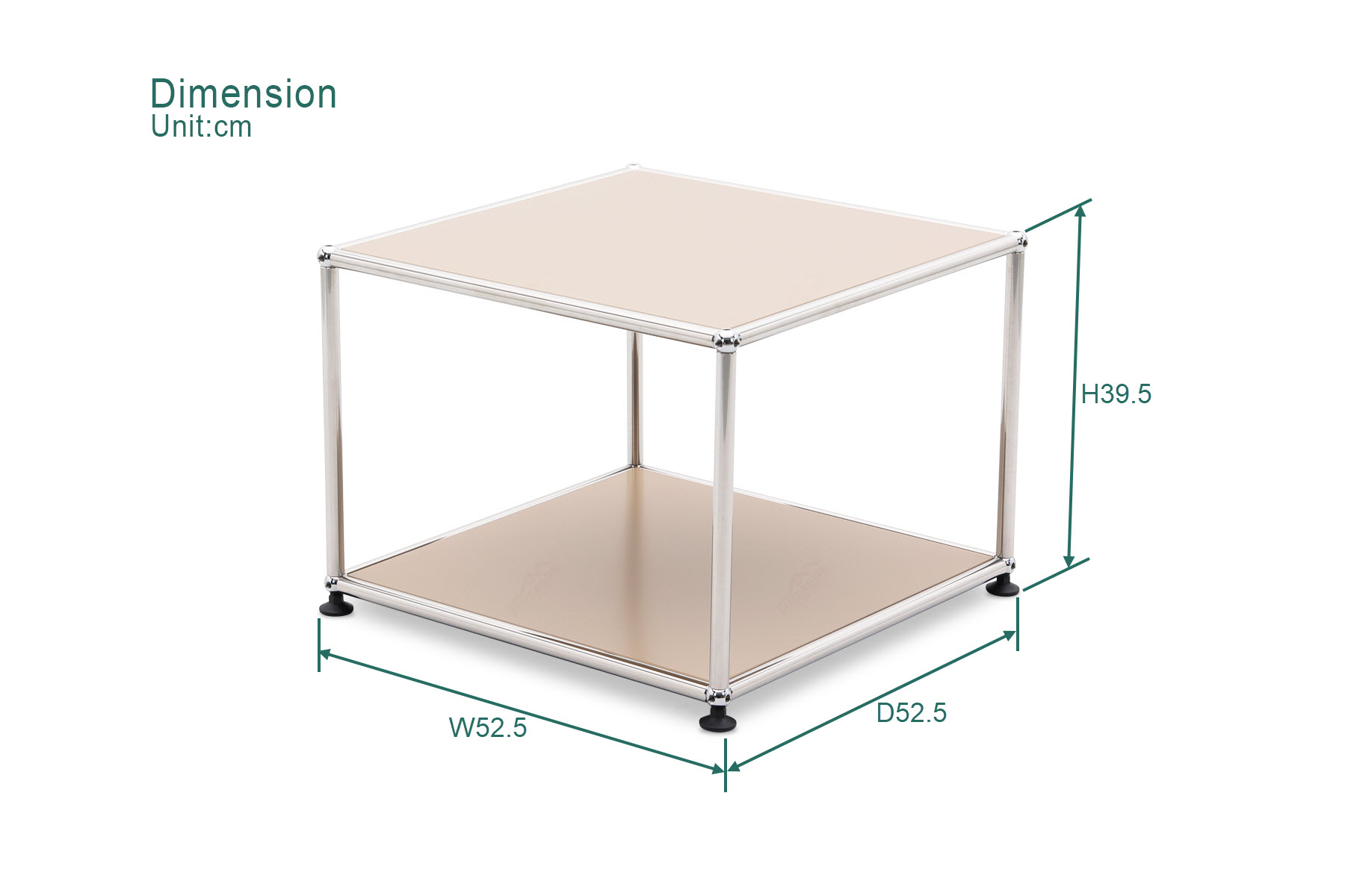 Fuleague stainless end table dimension FT084
