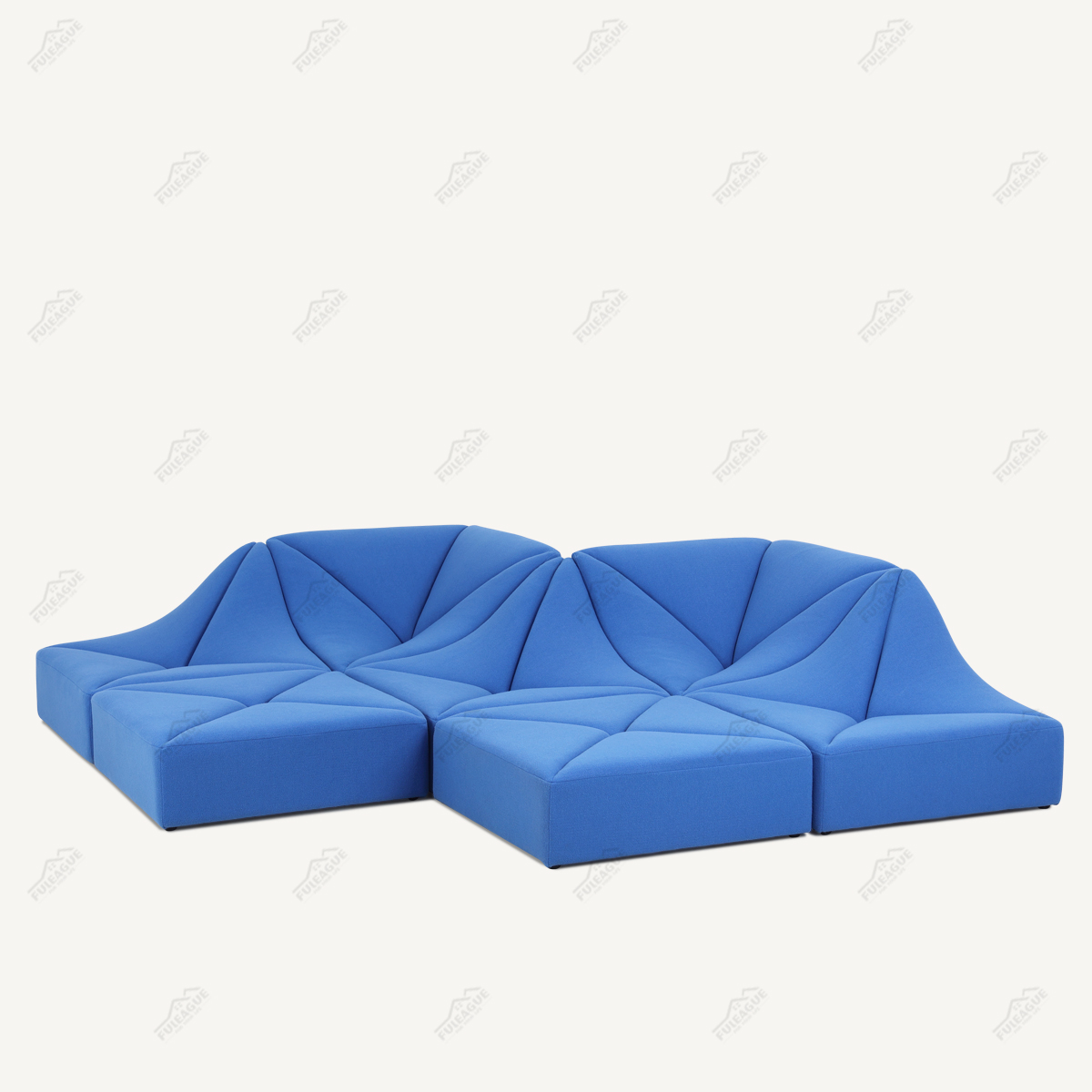 Modular Fabric Sofa 7 Pieces Sectional Sofa In Fabric FA399-7PCS